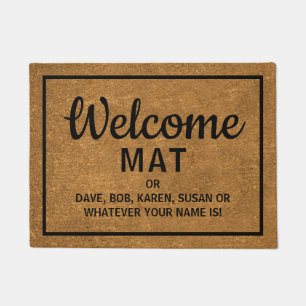 Funny Faux Coir Welcome Doormat