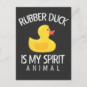 Funny Favorite Animal Rubber Duck Fan Postcard
