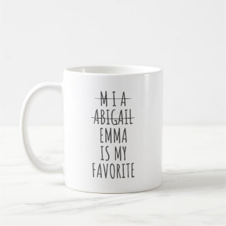 Funny Favorite Child Mug, Christmas Gift for Mom, Coffee Mug