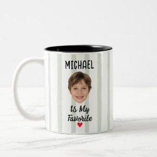Funny Favorite Child Mug with Name & Face Photo