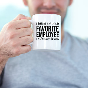 Funny Favorite Employee, Office Workplace Coffee Mug