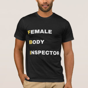 Funny FBI Acronym Parody Yellow & White Bold  T-Shirt