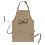 Funny Fda Approved Humor Red Distressed Stamp Adult Apron at Zazzle