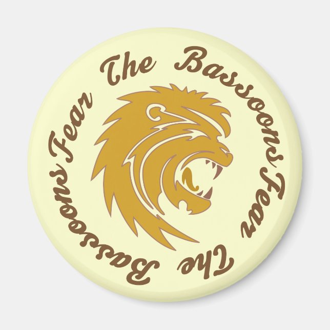 Funny Fear The Bassoon Magnet (Front)