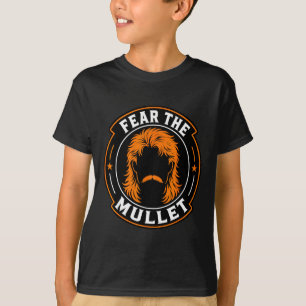 Funny fear the mullet ginger yinzer mustache T-Shirt