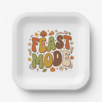 Funny Feast Mode Retro Thanksgiving