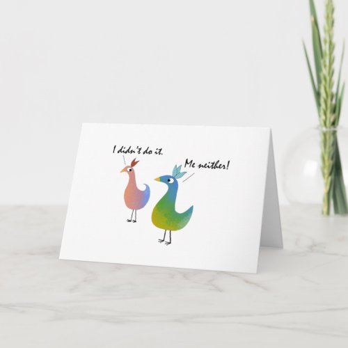 Funny FeathersPersonalize a 21st Belated Birthday Card