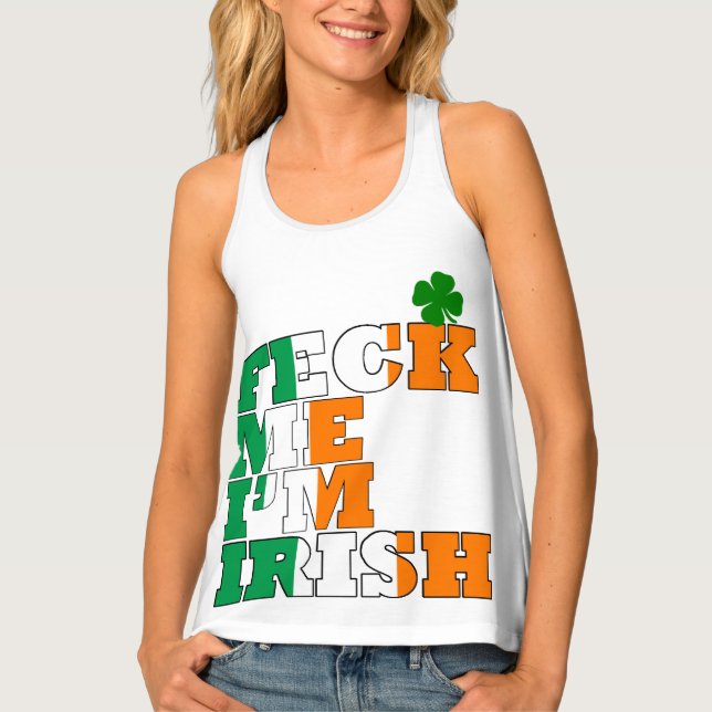 Funny Feck St Patricks day drinking team All-Over- Tank Top (Front)