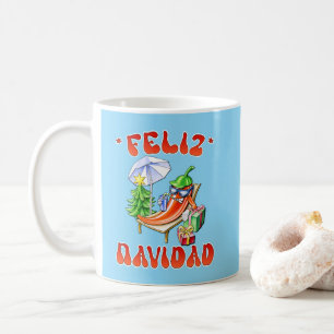 Funny Feliz Navidad Cute Christmas Chili Coffee Mug