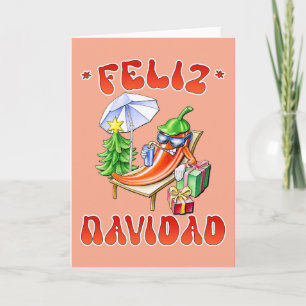 Funny Feliz Navidad Cute Christmas Chili Invitation