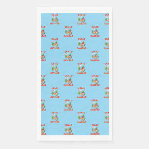 Funny Feliz Navidad Cute Christmas Chili Paper Guest Towels
