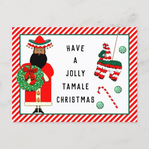 Funny Feliz Navidad Holiday postcard
