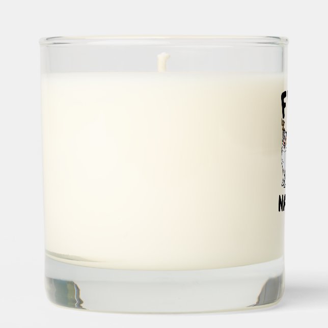 Funny Feliz Navidog Australian Shepherd dog lover  Scented Candle (Front)