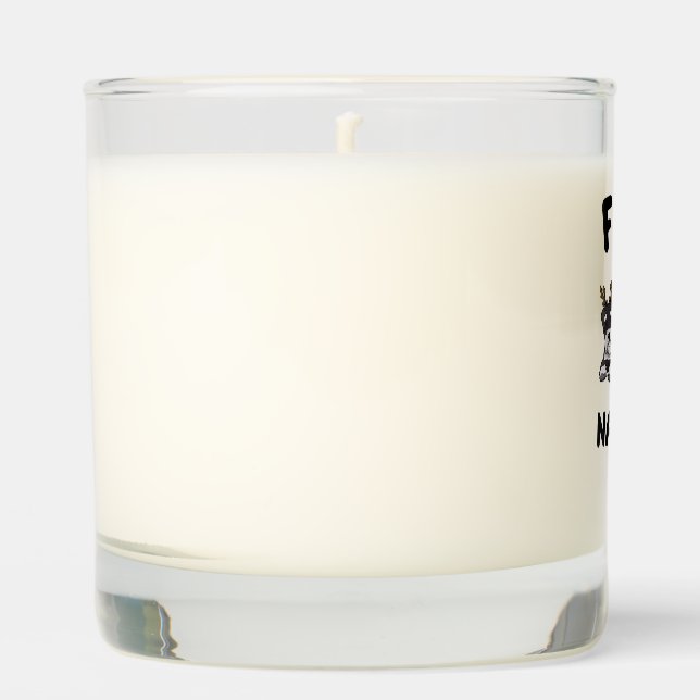Funny Feliz Navidog Miniature Schnauzer dog lover  Scented Candle (Front)