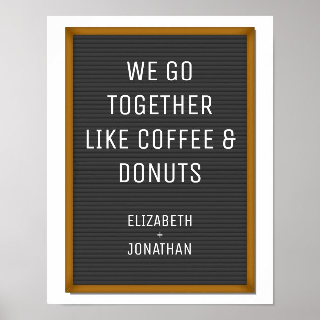 Funny Felt Letter Board Your Custom Text  Poster (Front)