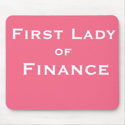 Funny Female CFO Accountant Boss Joke Name Mouse Pad