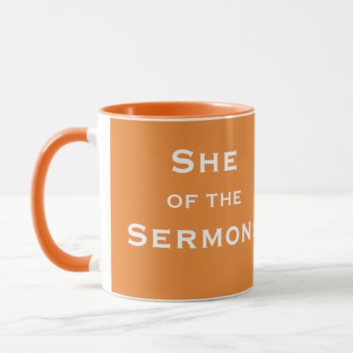 Funny Female Clergy Minister Sermon Nickname Mug