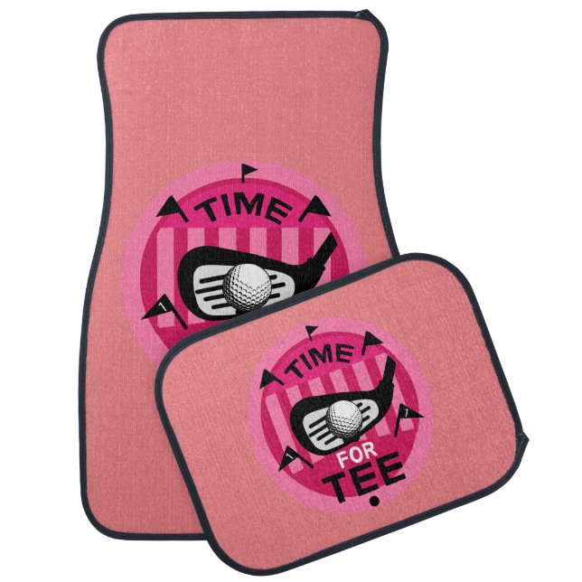 Funny Female Golfers Pros Golfing Fanatics Car Floor Mat (Set)