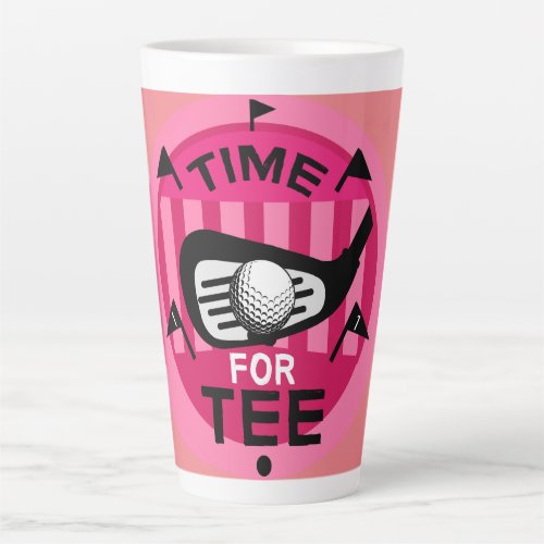 Funny Female Golfers Pros Golfing Fanatics Latte Mug