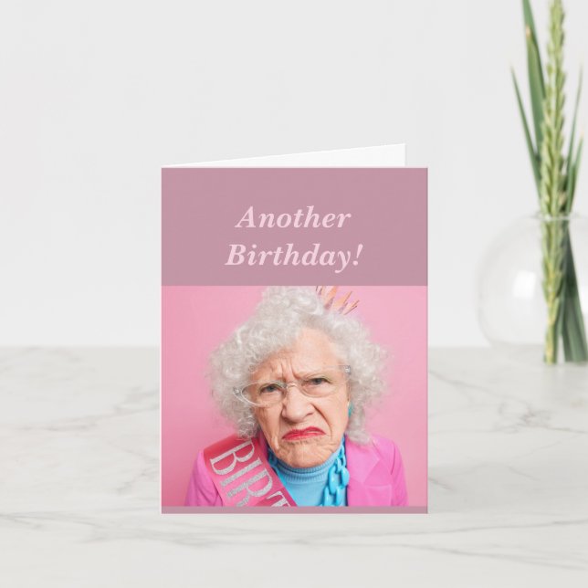 Funny Feminine Birthday Age Humor All Nighters Card (Front)
