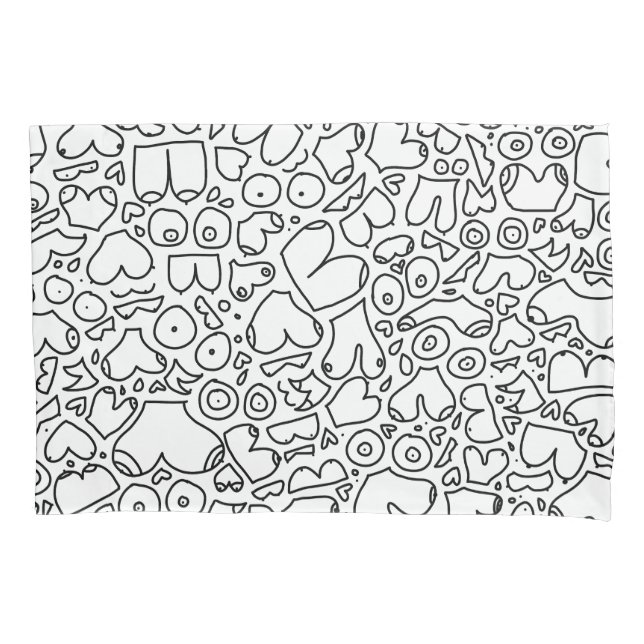 Funny feminist baby pillow case (Front)