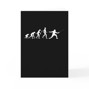Funny Fencing Gift for Fencer Men and Women Card