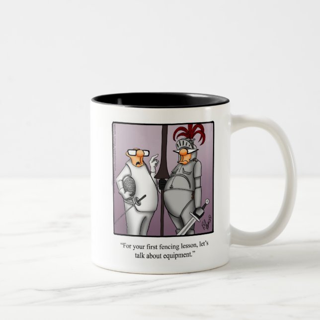 Funny Fencing Humor Mug Gift (Right)