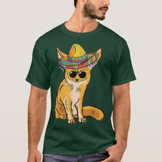 Funny Fennec Fo Sombrero Meican Sunglass Fennec Fo T-Shirt