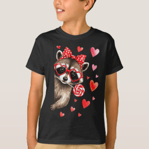 Funny Feral Raccoon Valentine's Day Sarcastic Humo T-Shirt
