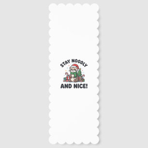 Funny Ferret Christmas Stay Noodly And Nice Bookmarks