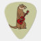 Funny Ferret Playing Red Guitar