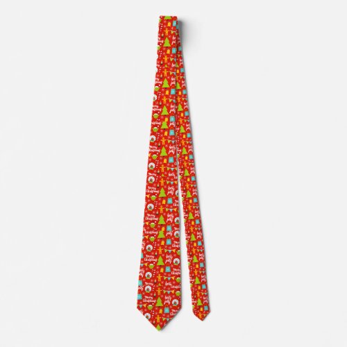 Funny  Festive Christmas Design Neck Tie
