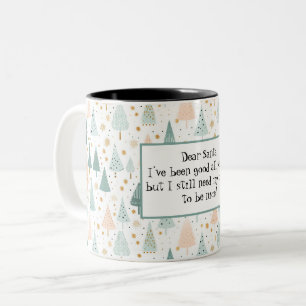 Funny Festive Christmas Two-Tone Coffee Mug