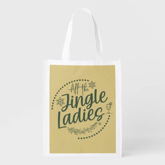 Funny Festive Grocery Bag (Front)