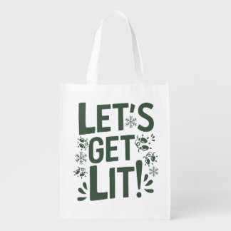 Funny Festive Grocery Bag