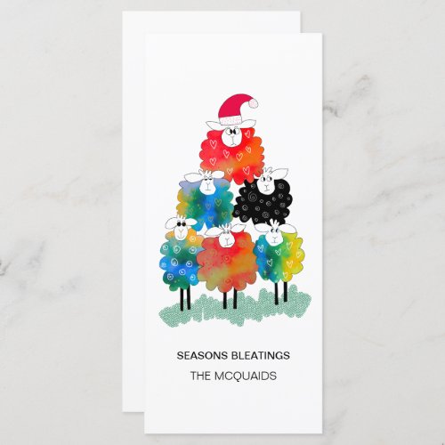 Funny  Festive Holiday Sheep Seasons Bleatings