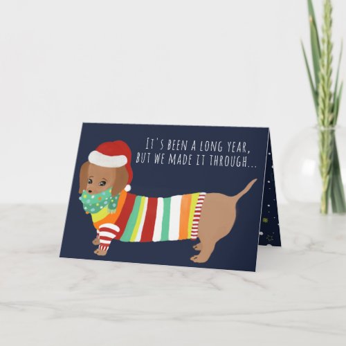 Funny Festive Sausage Dog Christmas Holiday