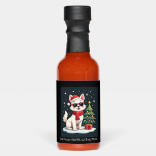 Funny Festive Sunglasses Dog with Christmas Tree C Hot Sauces