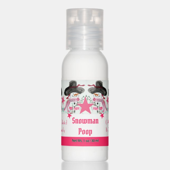 Funny Festive Themed Hand Lotion (Front)