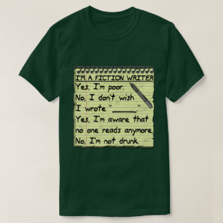 Funny Fiction Writer Answer Sheet Notebook T-Shirt
