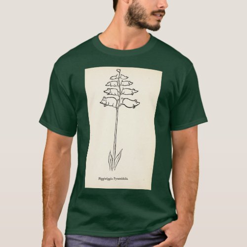Funny Fictional Pig Plant Lover Nonsense Botany Pl T_Shirt