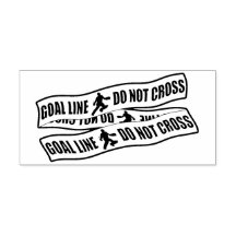 Funny Field Hockey Goalie Custom Stamp