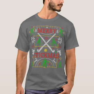 Funny Field Hockey Ugly Christmas Sweater Party Me