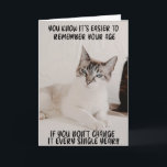 Funny Fierce Cat Birthday Greeting Card<br><div class="desc">Funny Fierce Cat Birthday greeting Card for the cat lovers in your life. This cute greeting card is a perfect way to wish Happy Birthday to a friend,  co-worker,  family member or a special someone.</div>