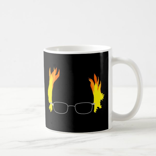 Funny Fiery Hair Bernie Sanders Coffee Mug (Right)