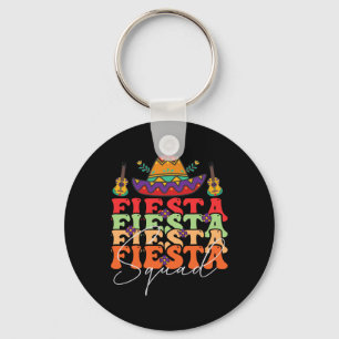 Funny Fiesta Squad Cinco De Mayo Mexican Party Cin Keychain