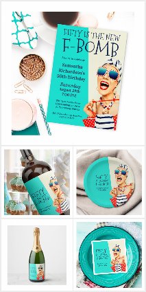 Funny Fiftieth Birthday Party for Her