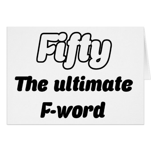 Funny Fifty 50th (Front Horizontal)