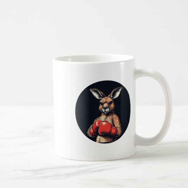 Funny Fighting Kangaroo For A Quirky Knockout  Coffee Mug (Right)