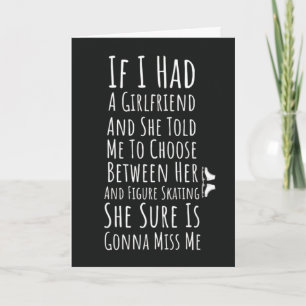 Funny Figure Skating Cards For Him Men Teen Boys